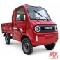 Preview: Elektro-Mini-LKW „Cargo Carrier Duo“ 45 km/h – 2 Sitze - Bordeaux-Rot
