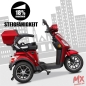 Preview: Rolektro E-Trike 25 V.2 Blei-Gel, Rot
