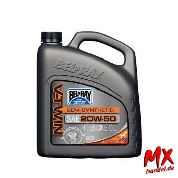 BEL-RAY V-Twin Semi-Syn 20W50 - 4 Liter