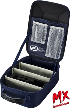 Preview: 100% Brillenetui / Goggle Case - LOUIS NAVY/GREY