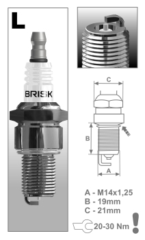 Zündkerze BRISK SILVER RACING - L10S