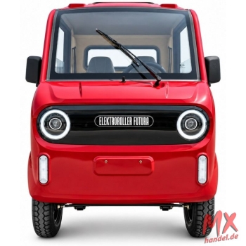 Elektro-Mini-LKW „Cargo Carrier Duo“ 45 km/h – 2 Sitze - Bordeaux-Rot