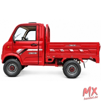 Elektro-Mini-LKW „Cargo Carrier Duo“ 45 km/h – 2 Sitze - Bordeaux-Rot