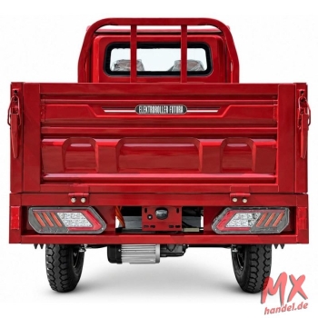 Elektro-Mini-LKW „Cargo Carrier Duo“ 45 km/h – 2 Sitze - Bordeaux-Rot