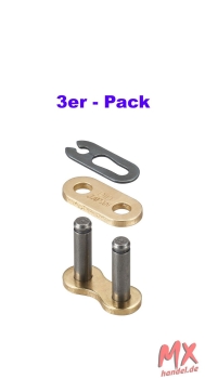 Kettenschloss DID415ERZ(G&G) - RJ (Clippschloss) - 3er Pack