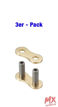 Kettenschloss DID520MX(G&B) - ZJ (Nietschloss) - 3er Pack