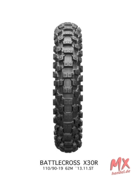 BATTLECROSS X30 REAR 90/100 -16 X30R 52M NHS TT