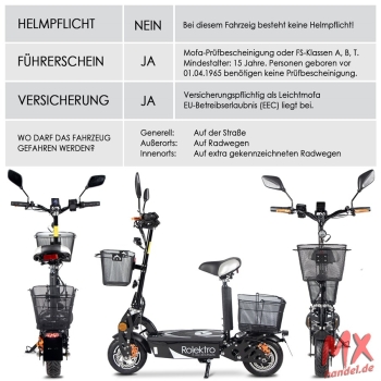 Rolektro E-Joy 20 Lithium, Schwarz