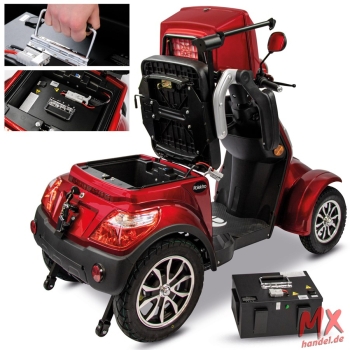 Rolektro E-Quad 15 V.3 Lithium, Rot