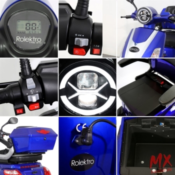 Rolektro E-Trike 25 V.2 Blei-Gel, Blau
