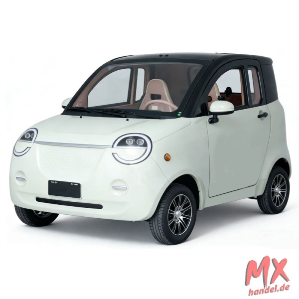 Kabinenroller Dora, 45 km/h, 100 km Reichweite, Blei-Gel-Akku - weiß/schwarz
