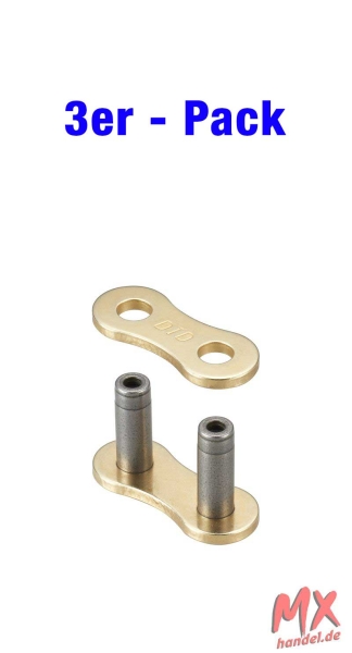 Kettenschloss DID520ERT3(G&G) - ZJ (Nietschloss) - 3er Pack