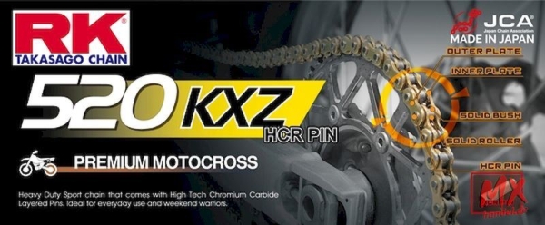 Rollenkette RK-GB520KXZ - 122 Glieder