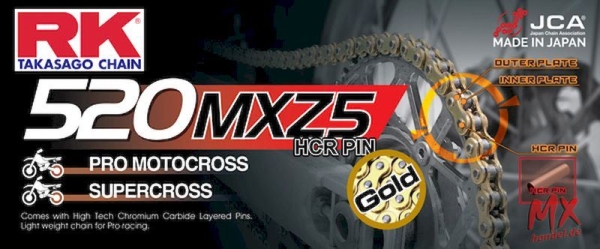 Rollenkette RK-GB520MXZ5 - 122 Glieder