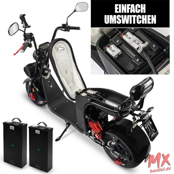 Rolektro, E-Cruiser 45 2x Lithium, Schwarz