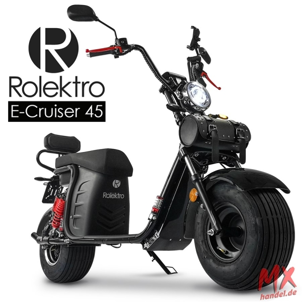 Rolektro, E-Cruiser 45 2x Lithium, Schwarz