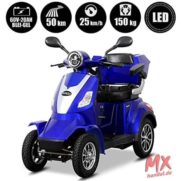 Rolektro E-Quad 25 V.2 Blei-Gel, Blau
