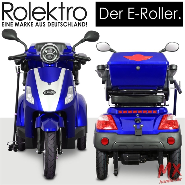 Rolektro E-Trike 25 V.2 Blei-Gel, Blau