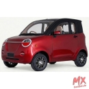Kabinenroller Dora, 45 km/h, 100 km Reichweite, Blei-Gel-Akku - Bordeaux-Rot