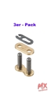 Kettenschloss DID415ERZ(G&G) - RJ (Clippschloss) - 3er Pack