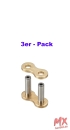 Kettenschloss DID415ERZ(G&G) - ZJ (Nietschloss) - 3er Pack